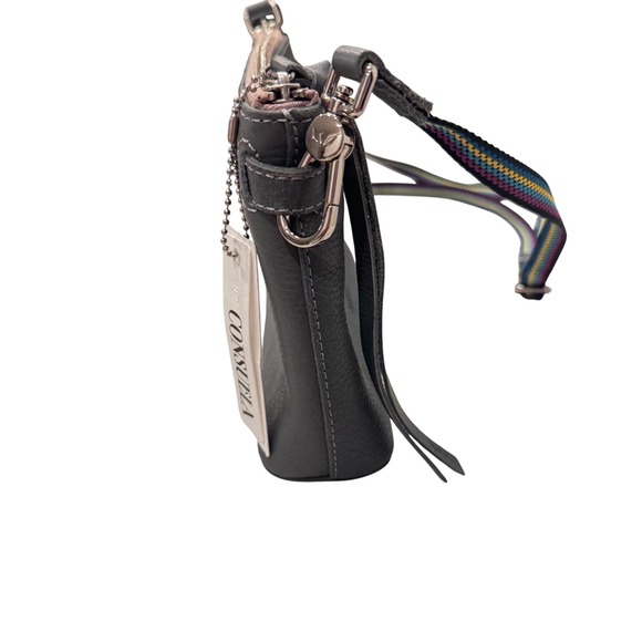 Consuela Midtown Keanu Gray Leather Crossbody Bag  NWT 9x6.25x2.5 - Picture 14 of 16
